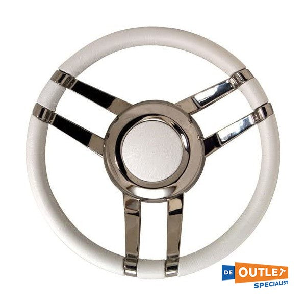 عجلة قيادة إيسوتا تيفولي فولانتا تيفولي من الفولاذ المقاوم للصدأ أبيض 350 مم