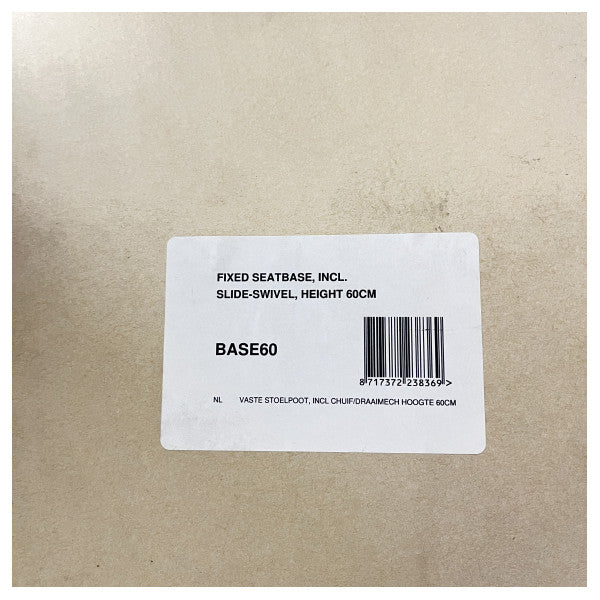 Vetus justerbar aluminiumsstyringstolbase - Base60