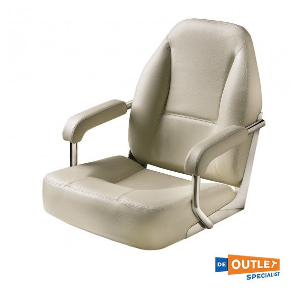 Sedile per timone in pelle Vetus Master bianco - CHFASW