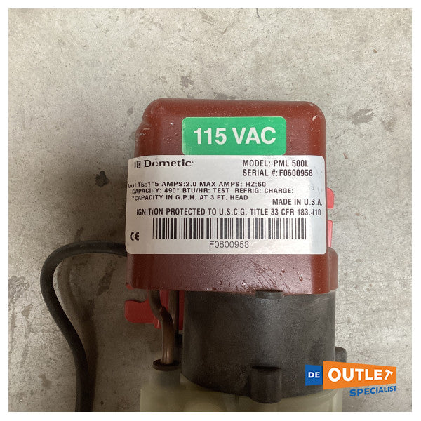 Pompa tal-baħar tal-Airco Dometic PML500L 115V / 60Hz