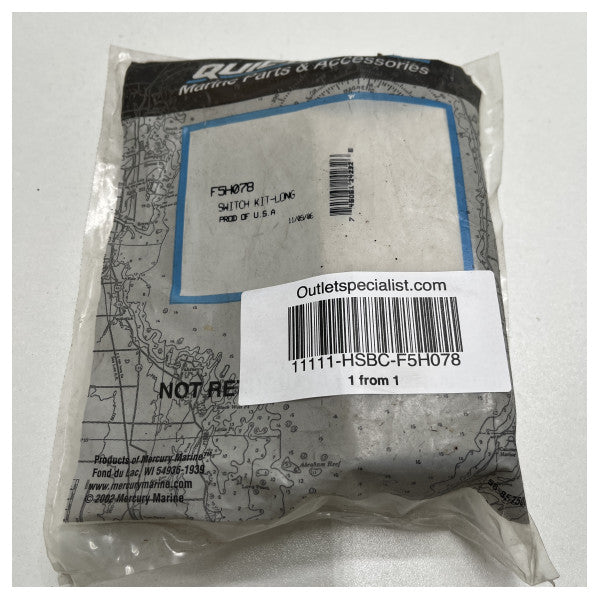 Kit interruttore di accensione Mercury Quicksilver con chiavi - F5H078