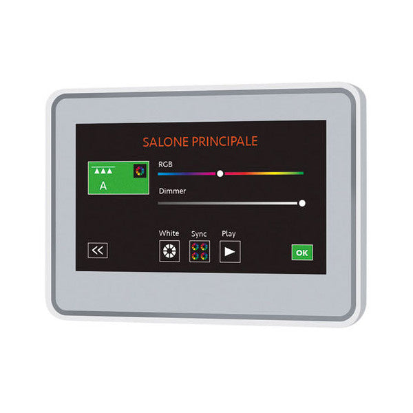 Бърз DMX 4,3-инчов сензорен дисплей на контролер за LED светлини - QCC-LCS TS