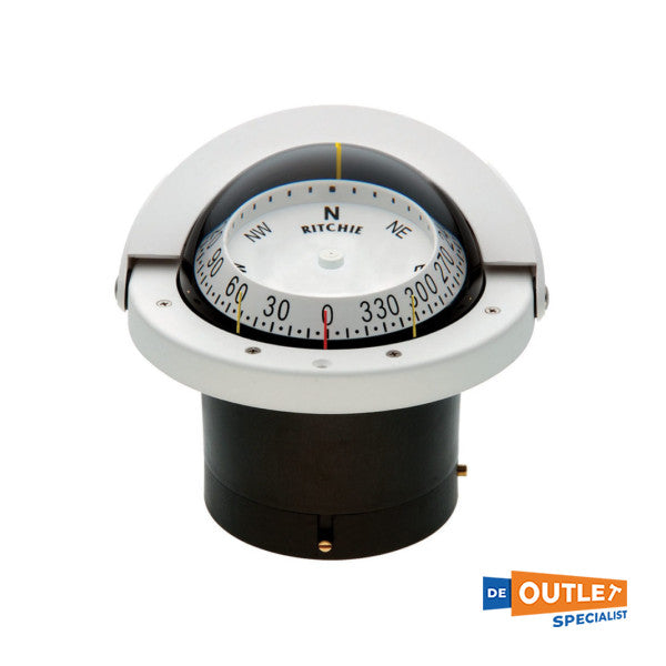 リッチーコンビダイヤルフラッシュマウントホワイトコンパスFNW-203