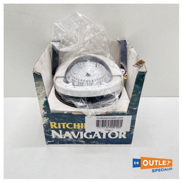 リッチーコンビダイヤルフラッシュマウントホワイトコンパスFNW-203