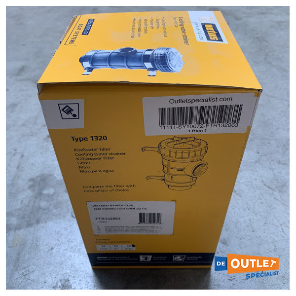 Vetus FTR132063 570 л/хв фільтр для охолоджуючої води 63 мм - FTR132063