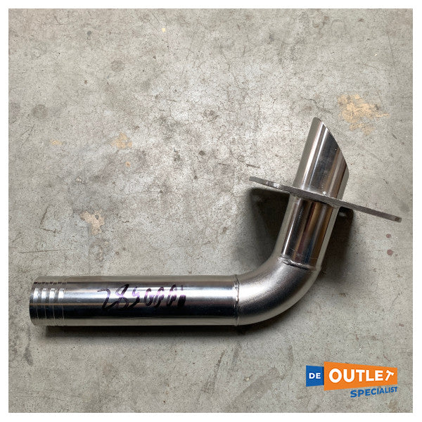 Riva varmelegeme i rustfrit stål udgang / bøjet