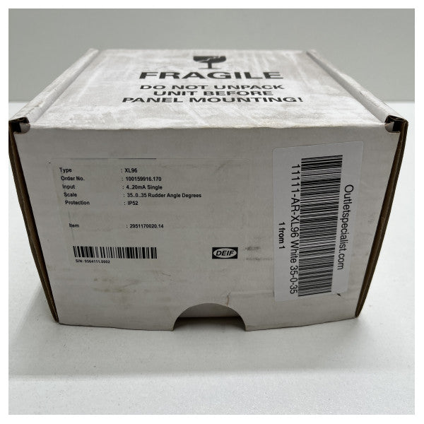 Deif Rudder Angle indicator RAI XL96 35 - 0 - 35 Degree