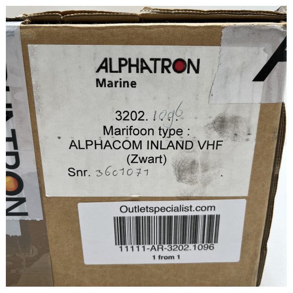 Alphatron AlphaCom Inland Marine VHF MF MK2 sort - 3202.1096
