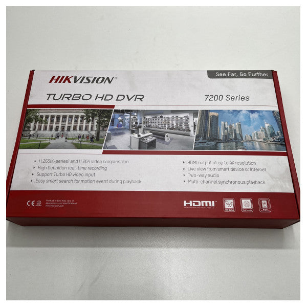 Gravador DVR de 4 canais Hikvision CCTV DS-7204HUHI-F1