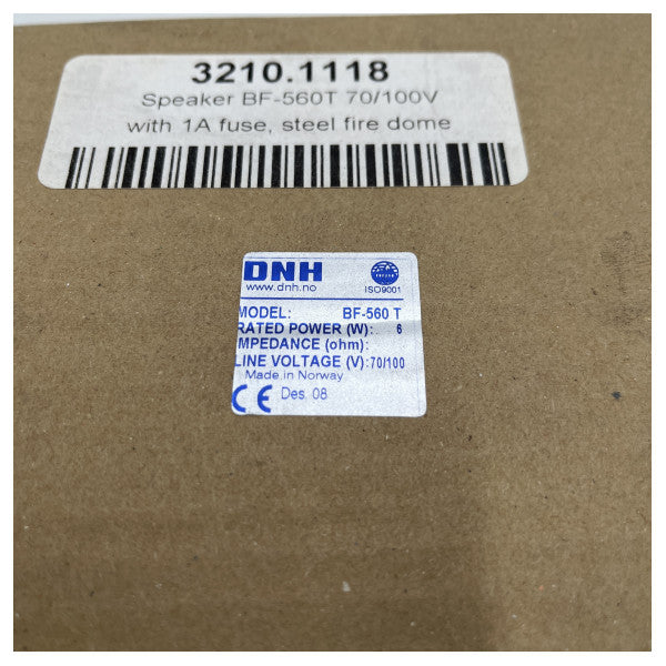 DNH Speaker BF-560T 70/100V високоговорител за вграден таван, бял