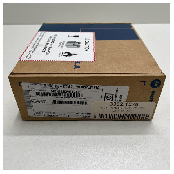 Motorola Portable Radio VHF 3 -Watt Radju - SL1600