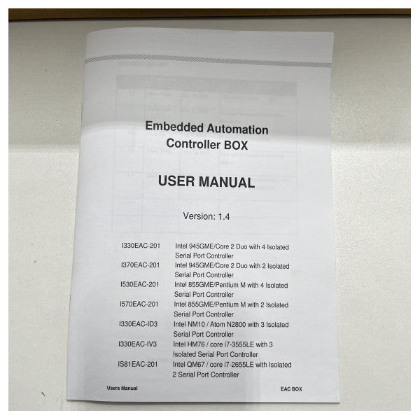 Winmate fansız gömülü PC I330EAC-ID3-DNV