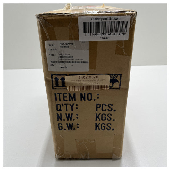 Winmate fansız gömülü PC I330EAC-ID3-DNV