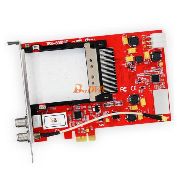 Interfejs podwójnego tunera szyfrowanego IPTV DVB-S/S2 - TBS 6991SE