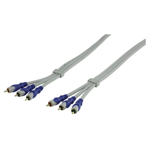 HQ RCA Cable Triple-Mal-masal 15 metros-HQSV-320-15