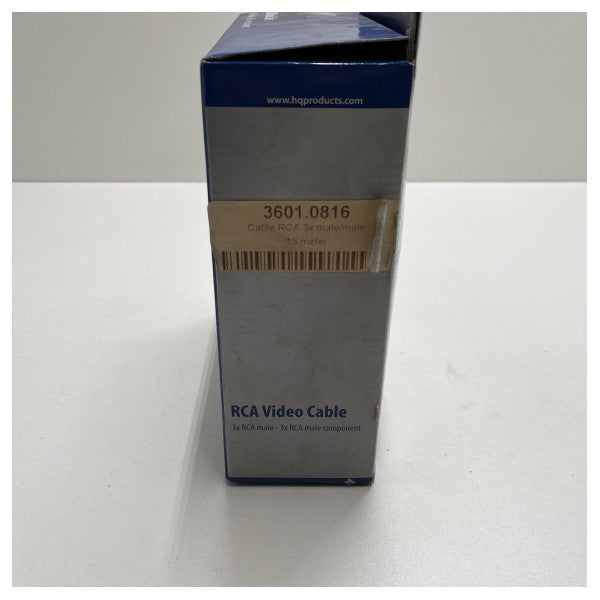 HQ RCA Cable Triple-Mal-masal 15 metros-HQSV-320-15