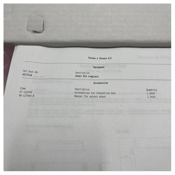 Sailor Shunt Box Complete S-401701A