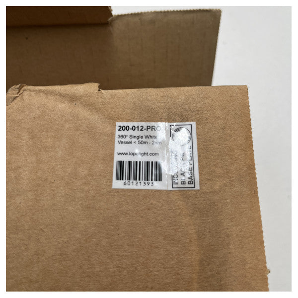 Lopioight Anchor Light 360Ø White Black Housing Navigation Light-200-012-Pro