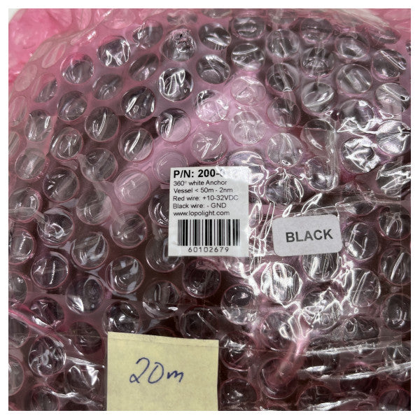 Lopolight 2nm White 360 grader heise anker lys svart-200-012H-B