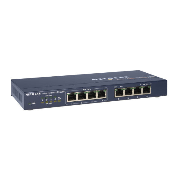 Netgear prosafe POEイーサネットスイッチ - FS108PEU