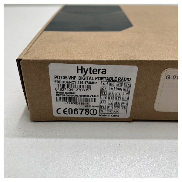 Hytera Handheld Two Way Radio VHF - PD705