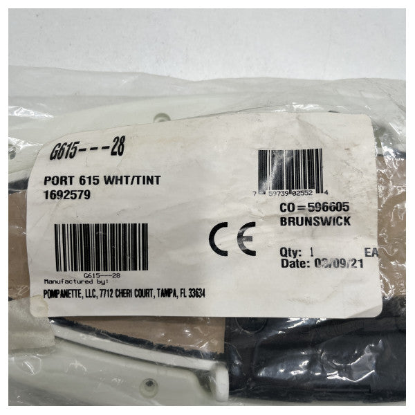 Bomar G615---28 åbning eclipse porthole hvid