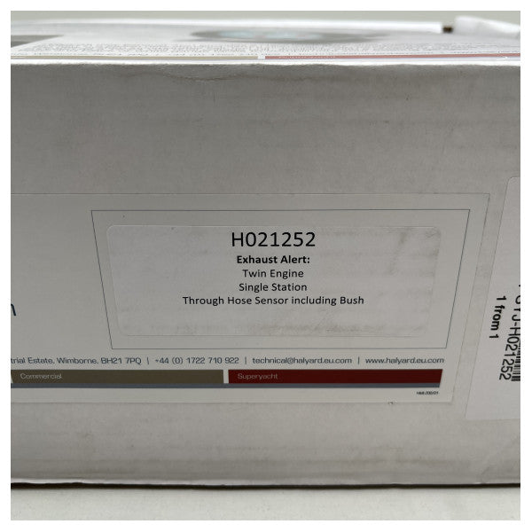 ハリヤード湿式排気過熱警告システム - H021252