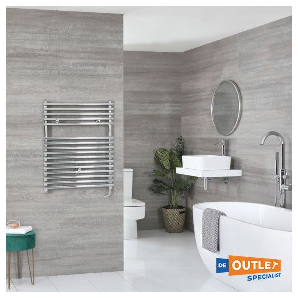 Hudson Reed Elektrische handdoek radiator chroom 73 x 45 cm