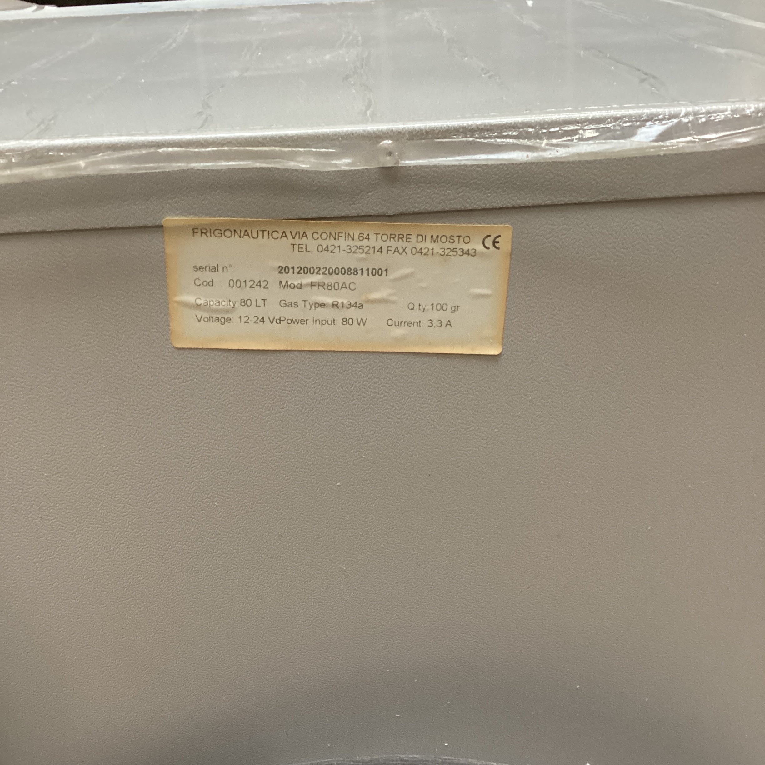 Frigonautica FR80AC 80L rostfritt stål kompressorkylskåp inklusive frys