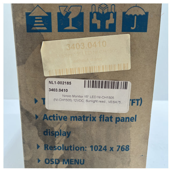 Nirolo 15-calowy monitor LED z możliwością ściemniania - NI-CH1505