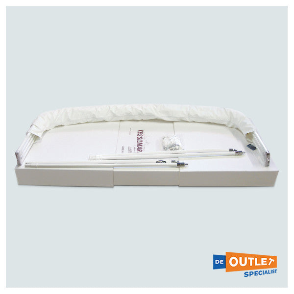 Tessilmare 3 αψίδες αλουμινίου bimini λευκό 200 cm - 110-020-015