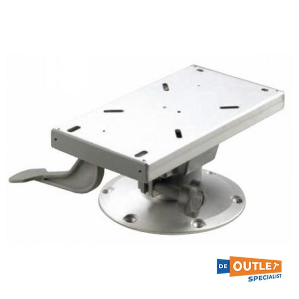 Vetus' justerbare rorsædefod i aluminium med glidning/drejning - PCS15