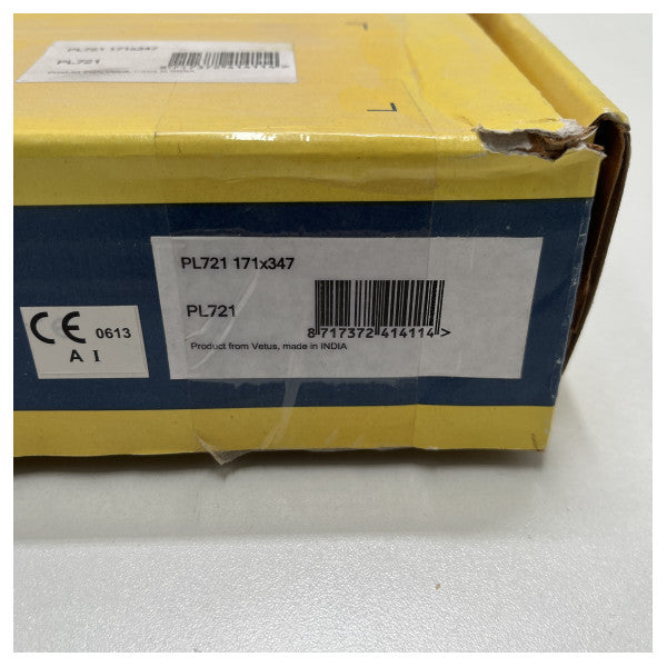 Алюмінієвий ілюмінатор Vetus PL721 171 x 347 мм