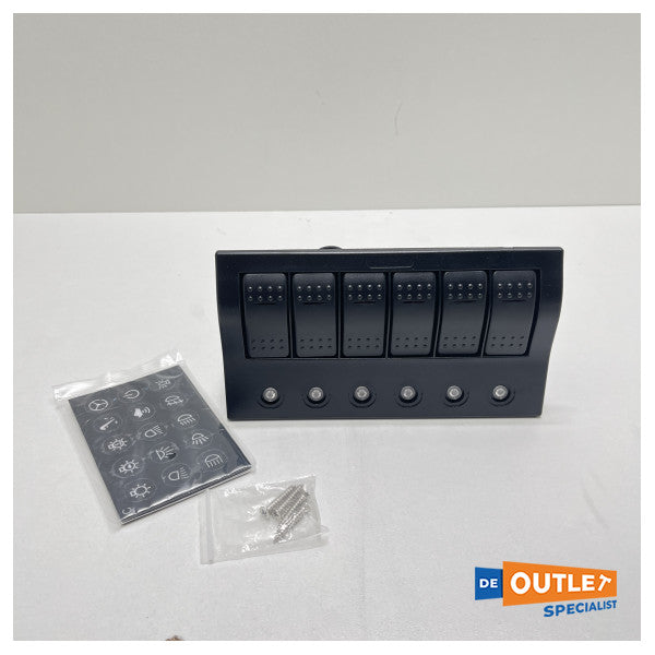 Panel de interruptor AllPA 6 veces 12V