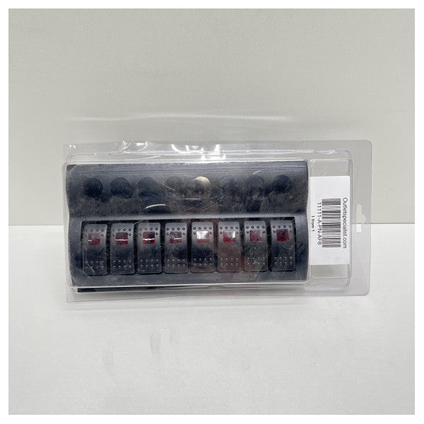 Allpa 8 yollu anahtar paneli siyah 12V