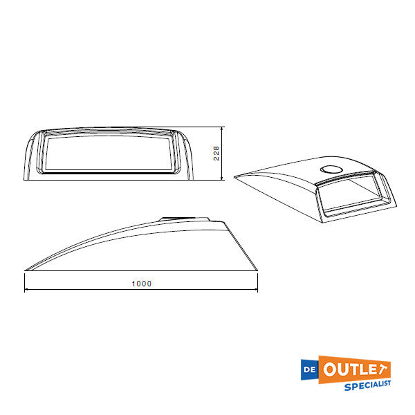 Sealine S330V Fiberglas Armaturenbrett original - PPG3331