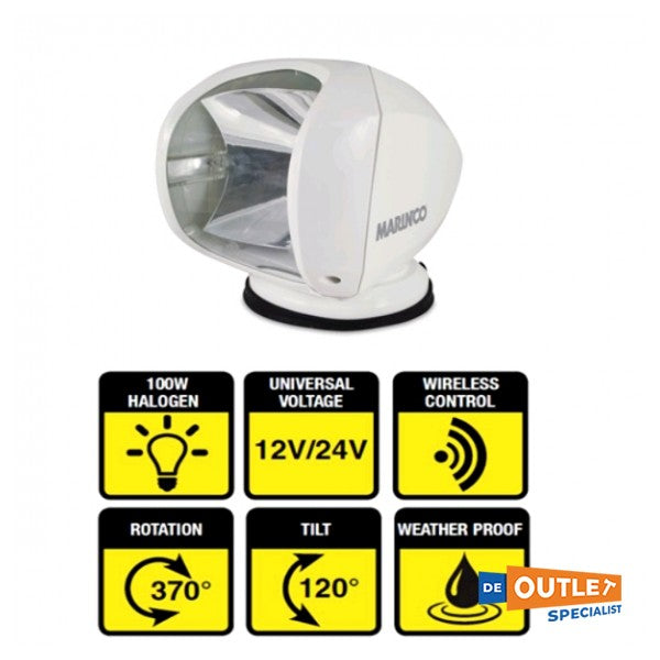 Marinco Precision 12V 100W holofote elétrico branco - SPL-12W