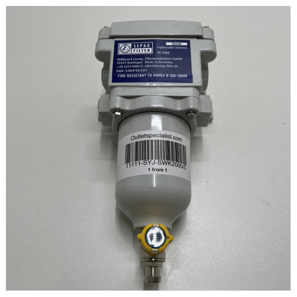 Separ filtre SWK2000/5 yakıt filtresi - su ayırıcı 300L saat