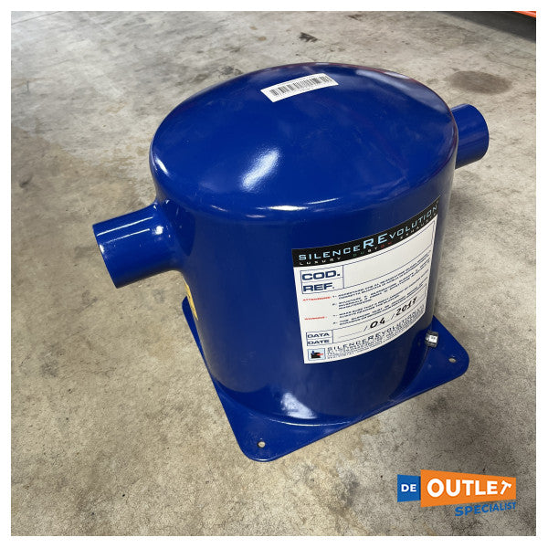 Silence Revolution Exhaust Silencer Blue 90 mm