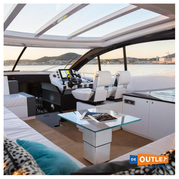 ベゼンゾーニ T277 ステンレススチール 電動テーブル ペデスタル スクエア 380 - 730 mm