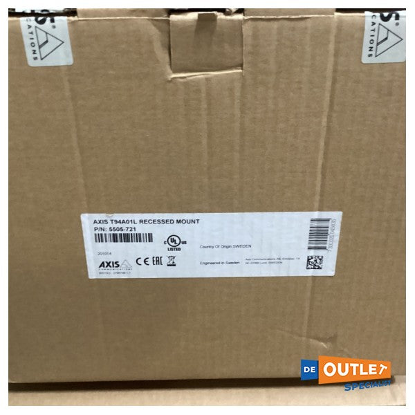 Axis T94A01L Montaje empotrado para la cámara del eje