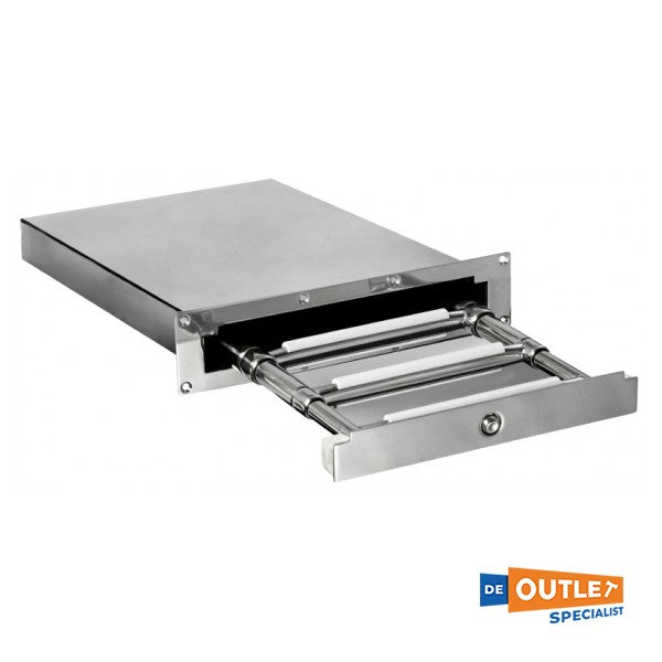 Osculati foldbar badestige i rustfrit stål med 4 trin.