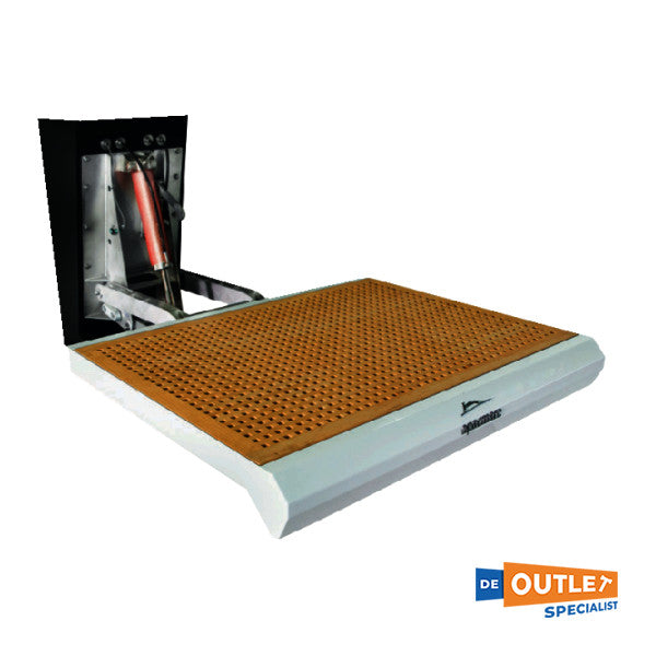 Opacmare 5227 single arm stainless steel hydraulic tender lift 600 KG 12V