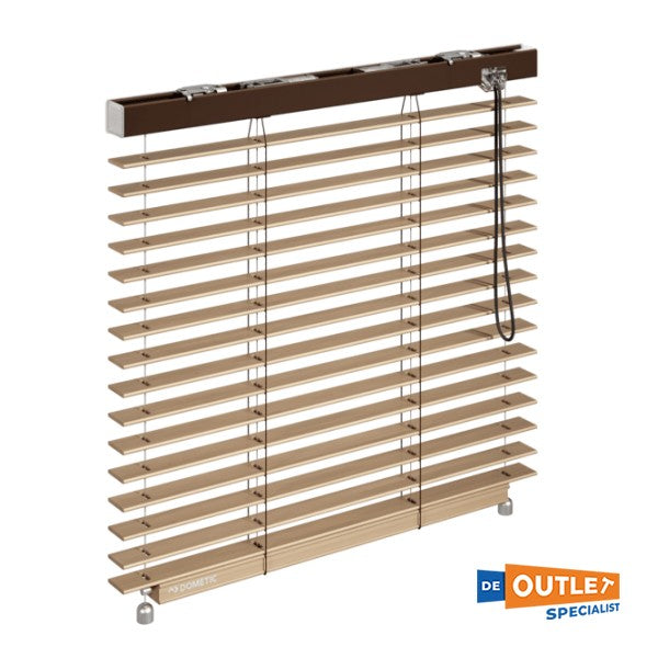 Dometic Oceanair Skyvenetian Wood Shutter 850 x 340 mm brun