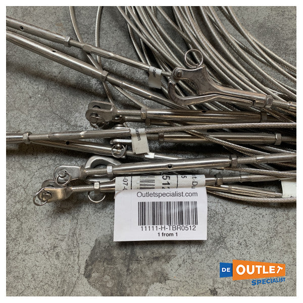 Морський поручень з нержавіючої сталі Hanse 415 з прохідним отвором - TBR0512