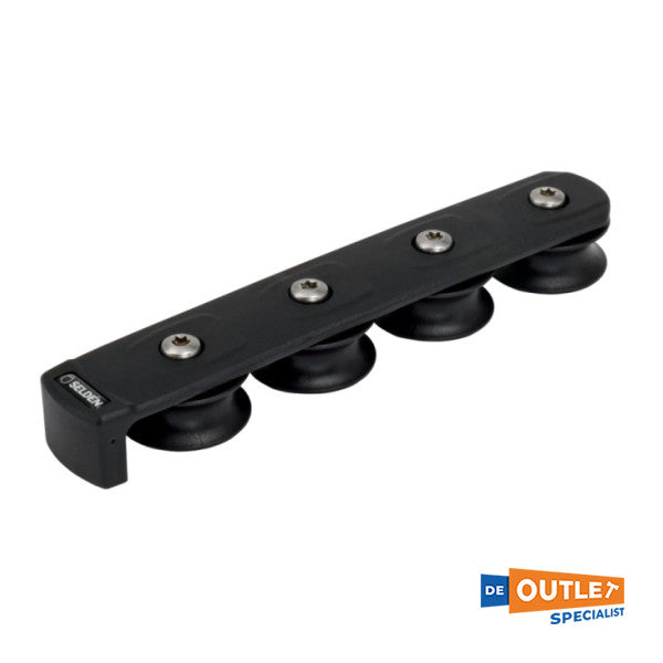 Organizador de convés Selden de 4 blocos com 40 mm / 14 mm de linha - 420-001-04