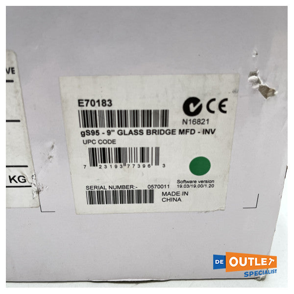 Raymarine GS95 Series Glass Bridge Display 9 inch - 6 hours - E70183