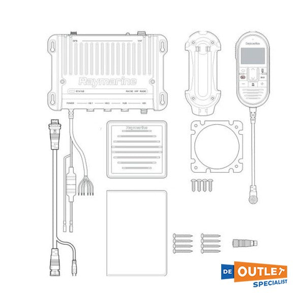 Raymarine Ray90 VHF-radioapparat med svart låda - E70492