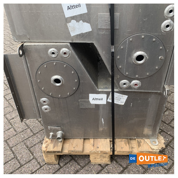 Паливний бак Hanse з нержавіючої сталі 375 л товщиною 3 мм - TMK0076