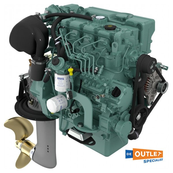 Volvo Penta D2-50M 50HP com unidade de navegação SD130S